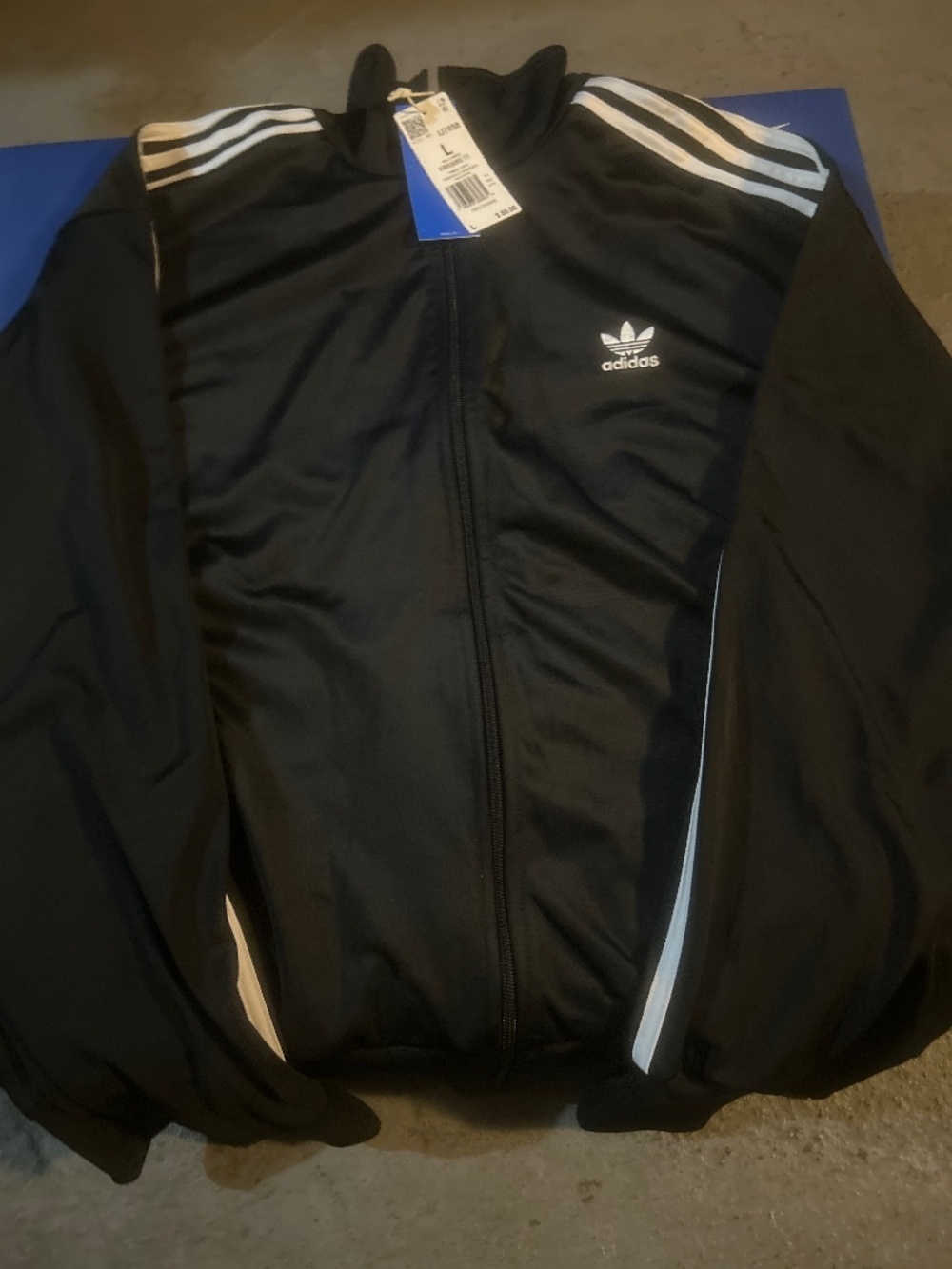 NWT Adidas Orginal Track Jacket Black/White